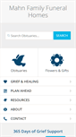 Mobile Screenshot of mahnfamilyfuneralhome.com