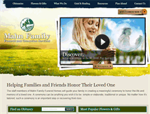 Tablet Screenshot of mahnfamilyfuneralhome.com